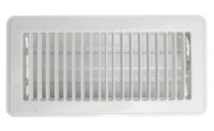 H&C 421 4X10W STAMPED FLOOR DIFFUSER WHITE (10718)