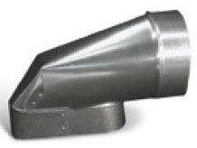 SOF-6-OR-CE 6" OVAL TO ROUND CENTER END BOOT 611966